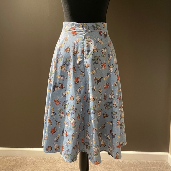 Alice in Wonderland Swing Skirt - Picture 2 of 5